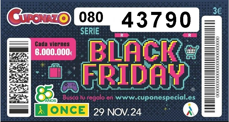 El Cuponazo de la ONCE del Black Friday deja 440.000 euros en Toledo