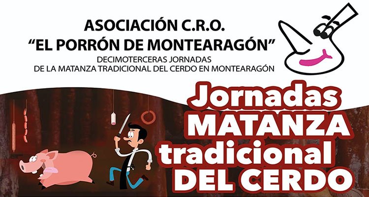 Montearagón celebra las XIII Jornadas de la Matanza Tradicional del Cerdo