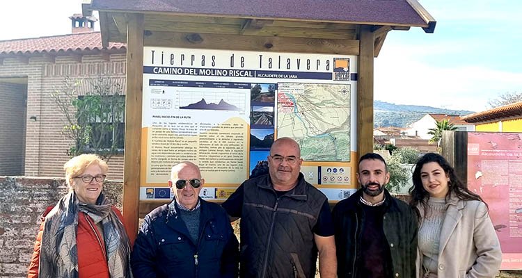 Imagen de la presentación del sendero de Alcaudete de la Jara.