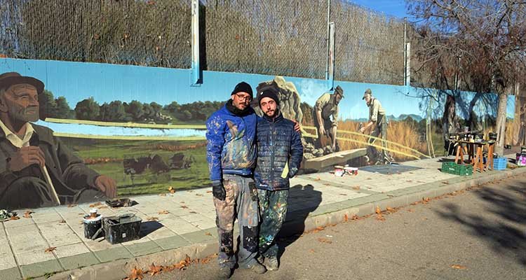 Trece artistas dan forma a la Ruta de los Murales de los Montes de Toledo