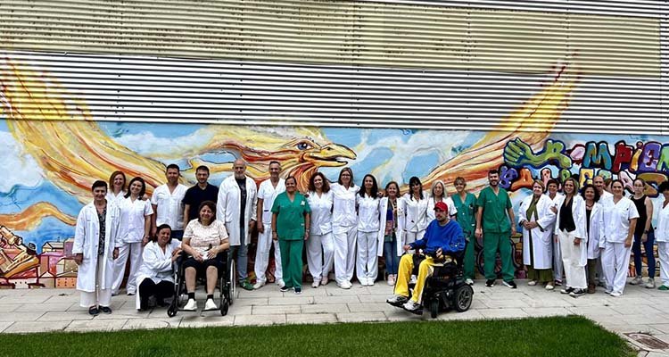 El mural Ave Fénix, símbolo de la resilencia en el Hospital de Parapléjicos de Toledo